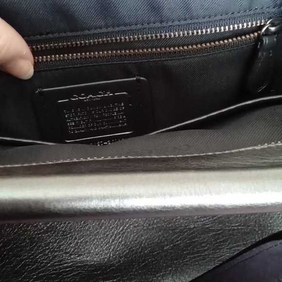 Gorgeous Grey/Silver metallic Coach Bag - Picture 8 of 8